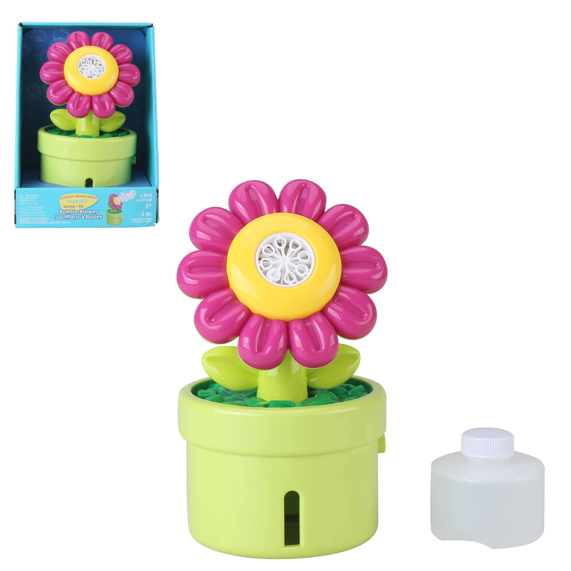 Summer Outdoor Flower Bubble Blower by Creatology™